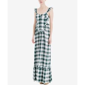 Max Studio London Plaid Maxi Dress